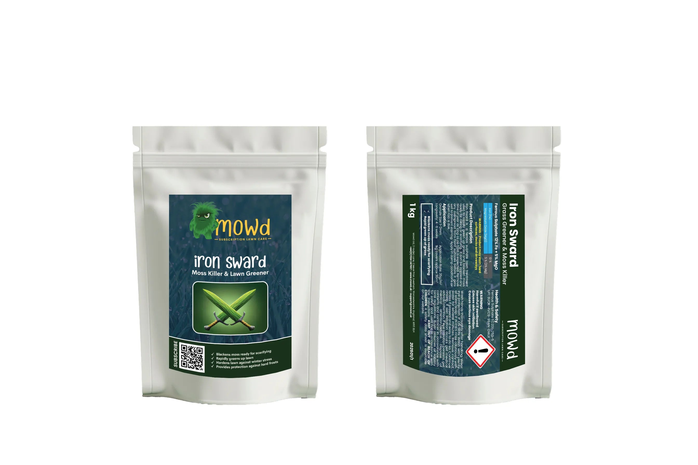 Iron Sward Moss Killer & Lawn Greenup 12%Fe + 5% Mg