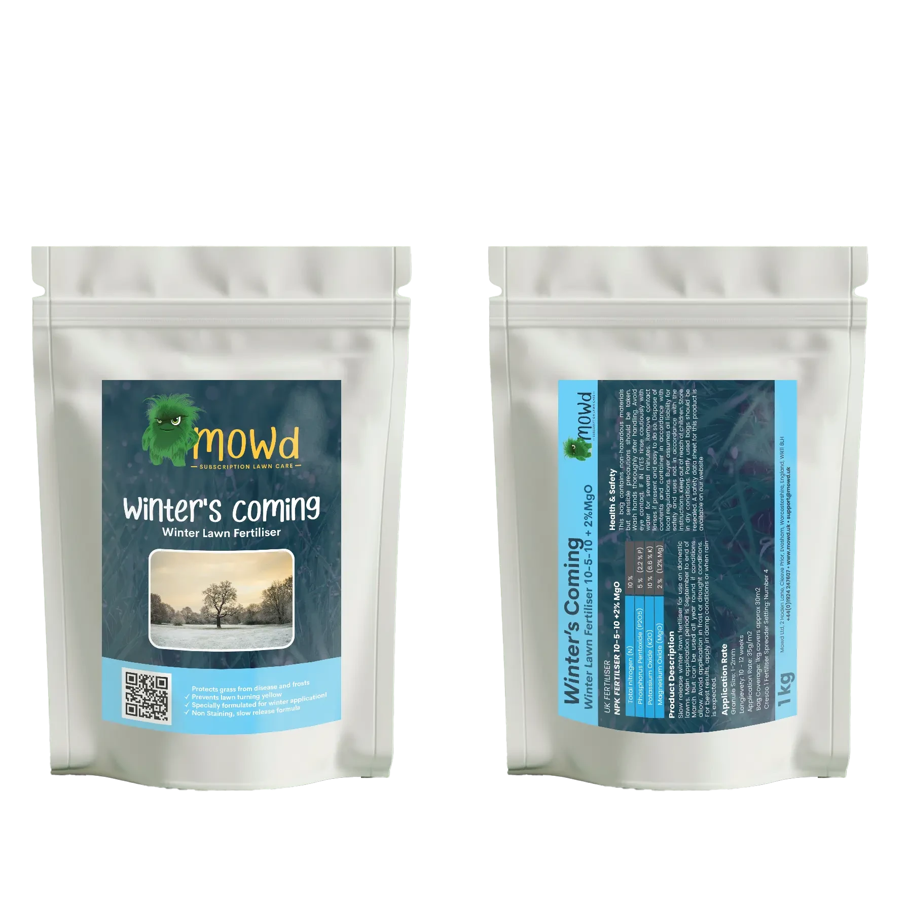 Winter's Coming Winter Lawn Fertiliser 10-5-10 +2Mg