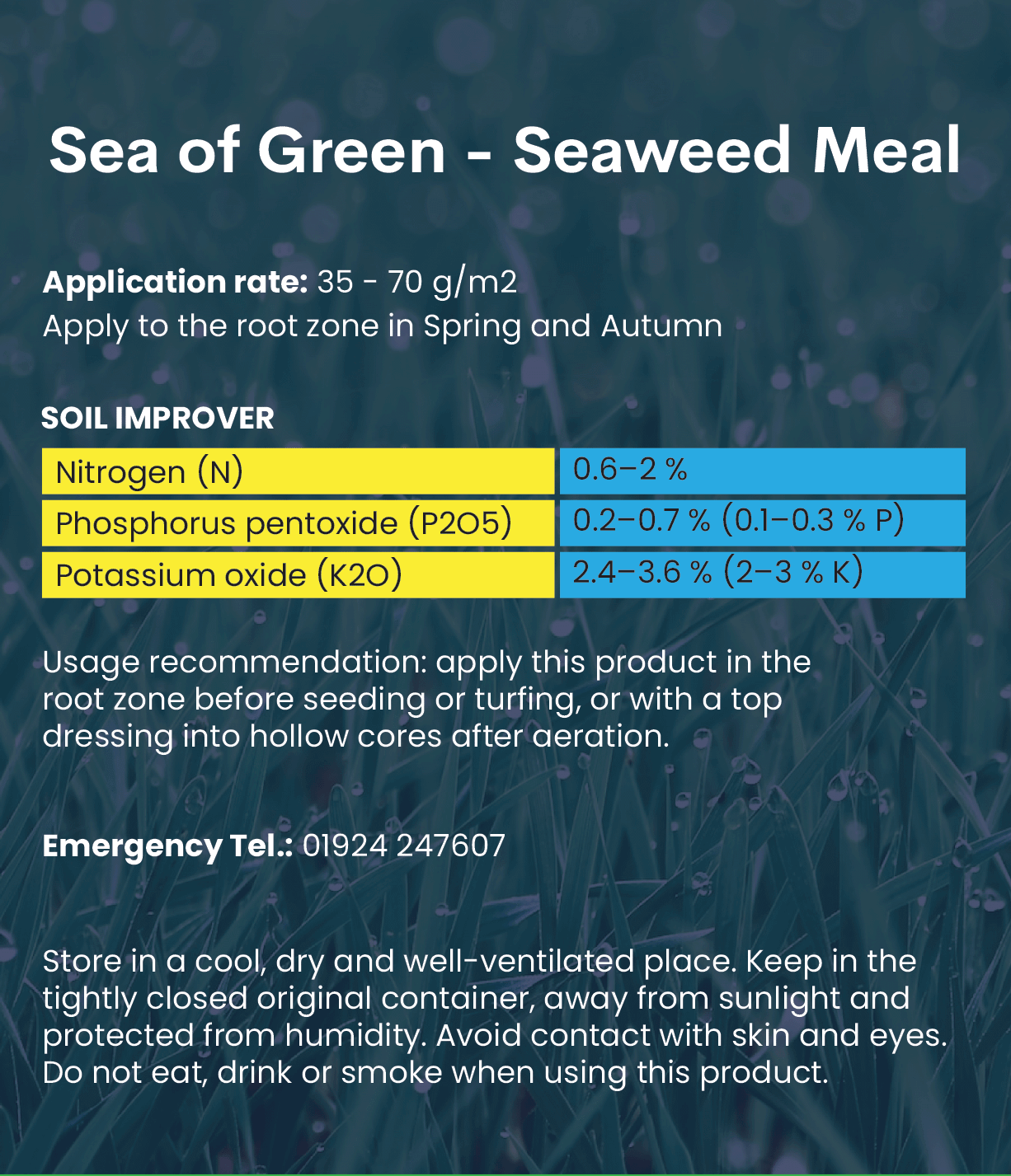 Mowd's Sea of Green Rear product label